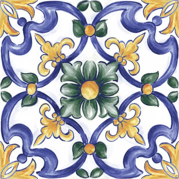 Decoro Maiolica Tappeto 3 Glossy 20x20 RT